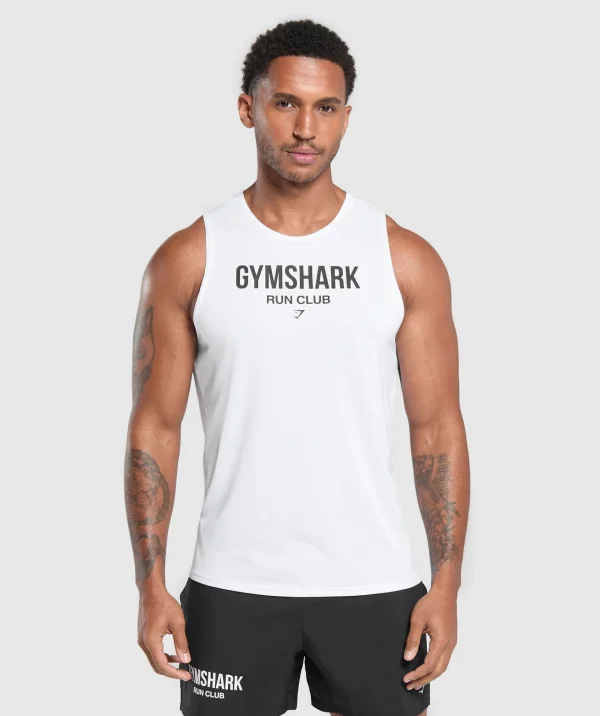 Gymshark Tank Tops*Running Dept. Tank White