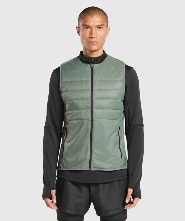 Gymshark Jackets*Running Gilet UnitGreen