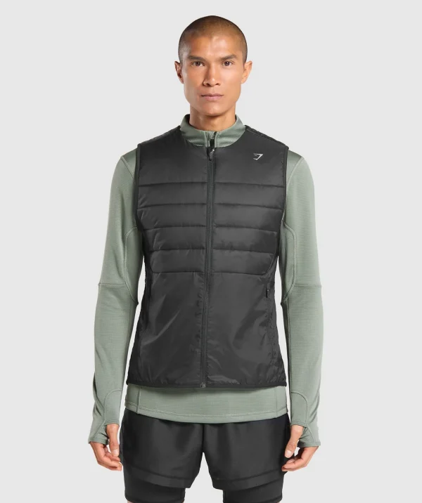 Gymshark Jackets*Running Gilet Black