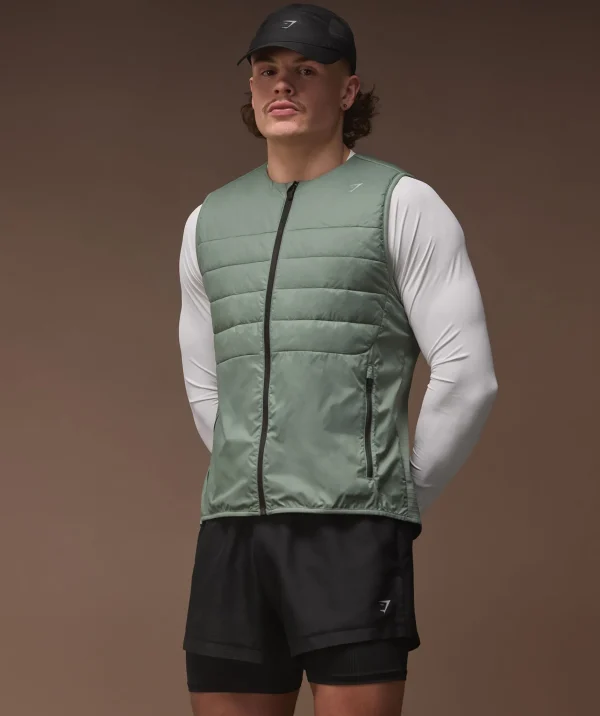 Gymshark Jackets*Running Gilet UnitGreen