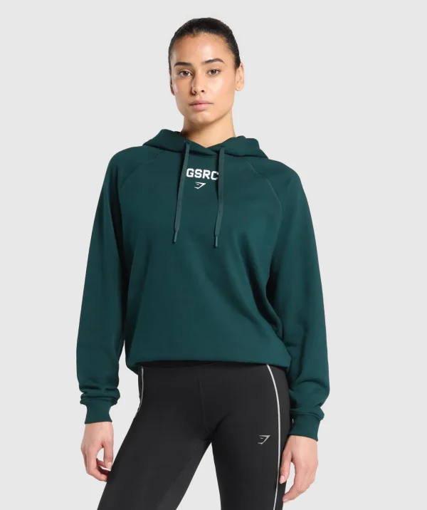 Gymshark Hoodies & Sweatshirts*Running Graphic Hoodie StrongTeal