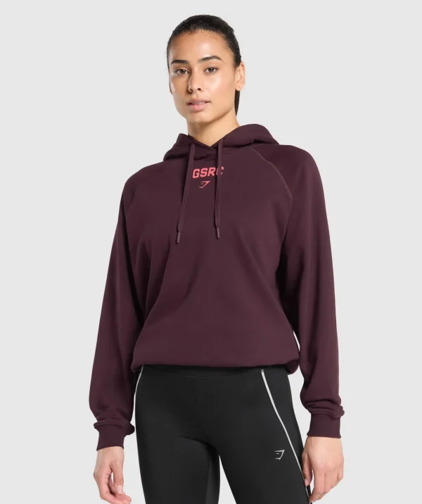 Gymshark Hoodies & Sweatshirts*Running Graphic Hoodie DepthPurple