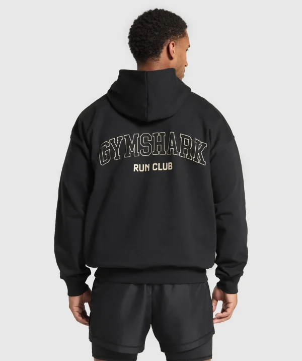 Gymshark Hoodies & Sweatshirts*Running Graphic Hoodie Black