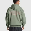 Gymshark Hoodies & Sweatshirts*Running Graphic Hoodie UnitGreen