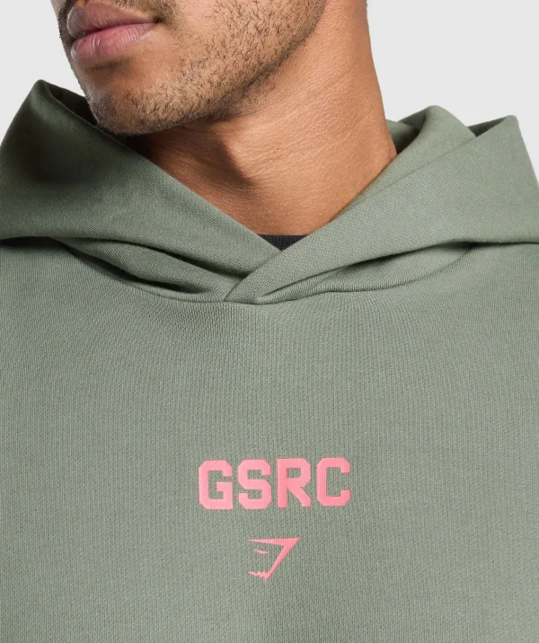 Gymshark Hoodies & Sweatshirts*Running Graphic Hoodie UnitGreen