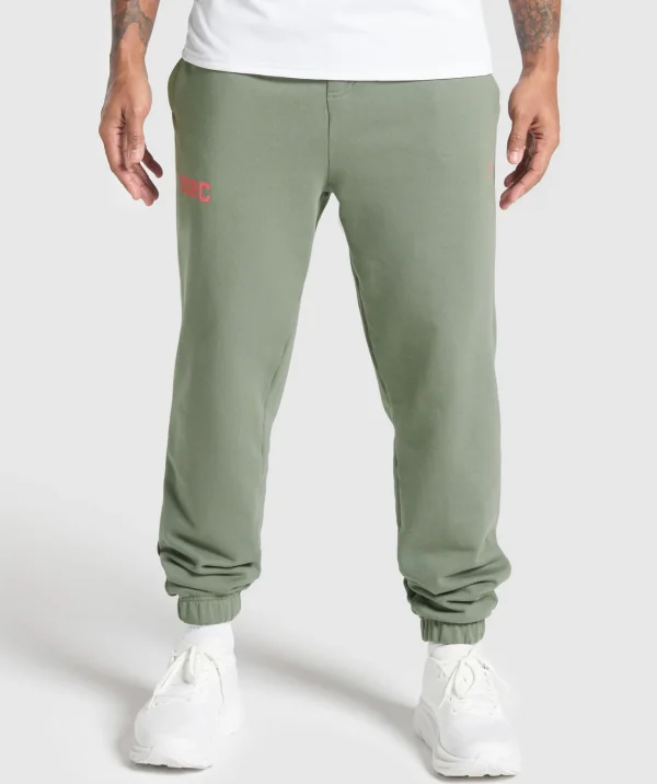 Gymshark Joggers & Sweatpants*Running Graphic Joggers UnitGreen