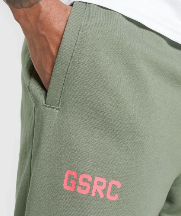 Gymshark Joggers & Sweatpants*Running Graphic Joggers UnitGreen