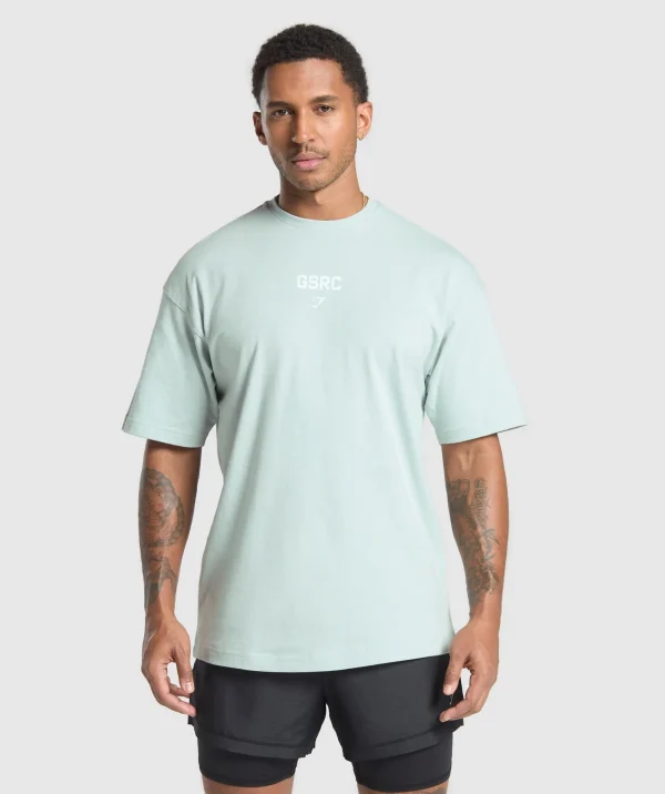 Gymshark T-shirts & Tops*Running Graphic T-Shirt CoolBlue