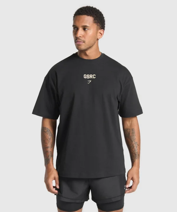 Gymshark T-shirts & Tops*Running Graphic T-Shirt Black