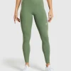 Gymshark Leggings | Leggings With Pockets*Running Leggings ForceGreen