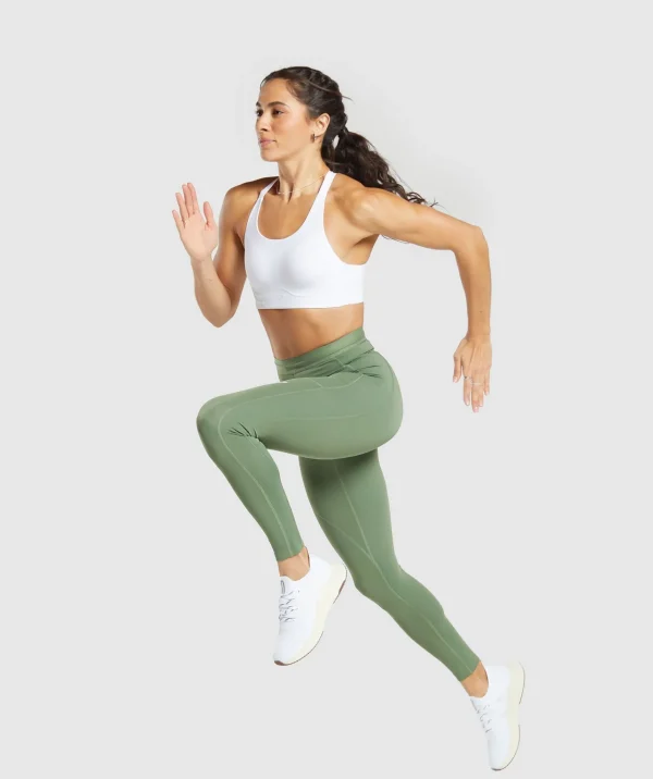 Gymshark Leggings | Leggings With Pockets*Running Leggings ForceGreen