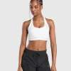 Gymshark Sports Bras*Running Sports Bra White