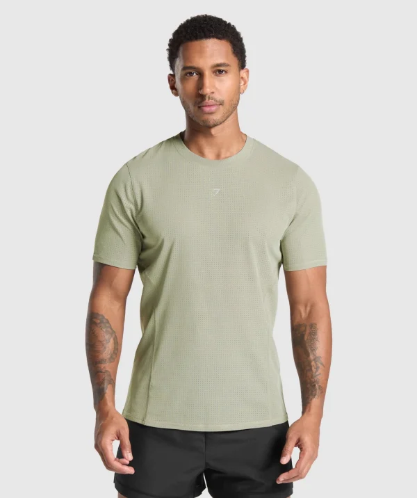 Gymshark T-shirts & Tops*Running T Shirt ChalkGreen