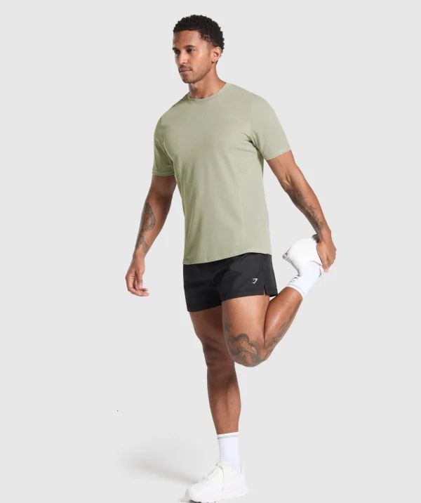 Gymshark T-shirts & Tops*Running T Shirt ChalkGreen