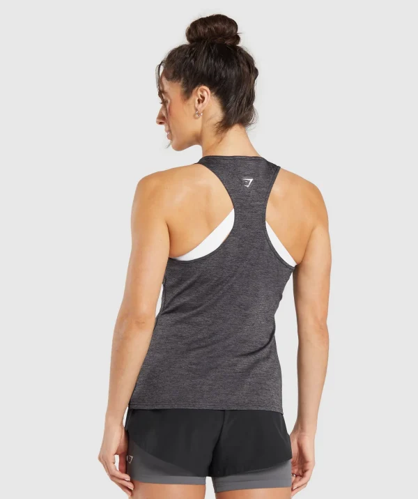 Gymshark Tank Tops | T-shirts & Tops*Running Tank Black/SilhouetteGreyMarl