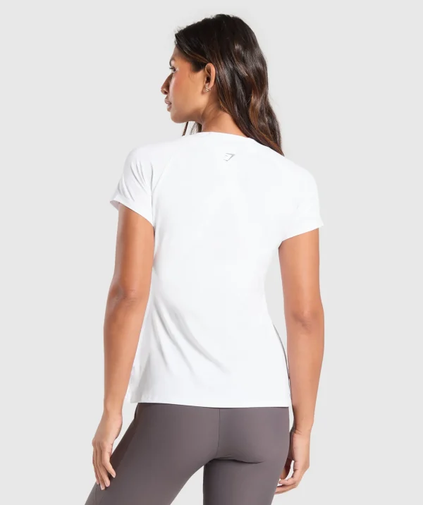 Gymshark T-shirts & Tops*Running Top White