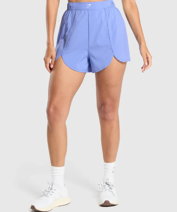 Gymshark Shorts*Scallop Hem Shaped Shorts LiftBlue