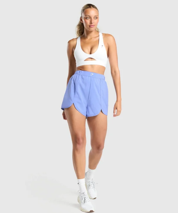 Gymshark Shorts*Scallop Hem Shaped Shorts LiftBlue