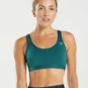 Gymshark Sports Bras*Scoop Neck Sports Bra WinterTeal