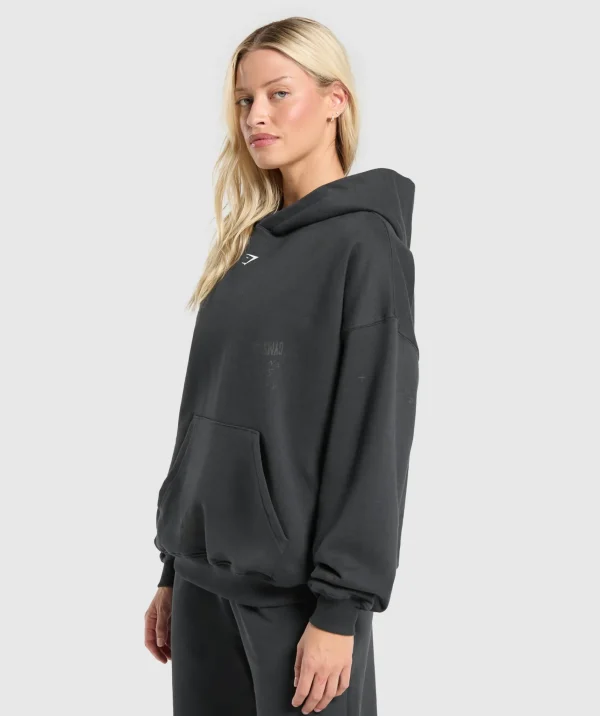 Gymshark Hoodies & Sweatshirts*Scribble Oversized Hoodie AsphaltGrey