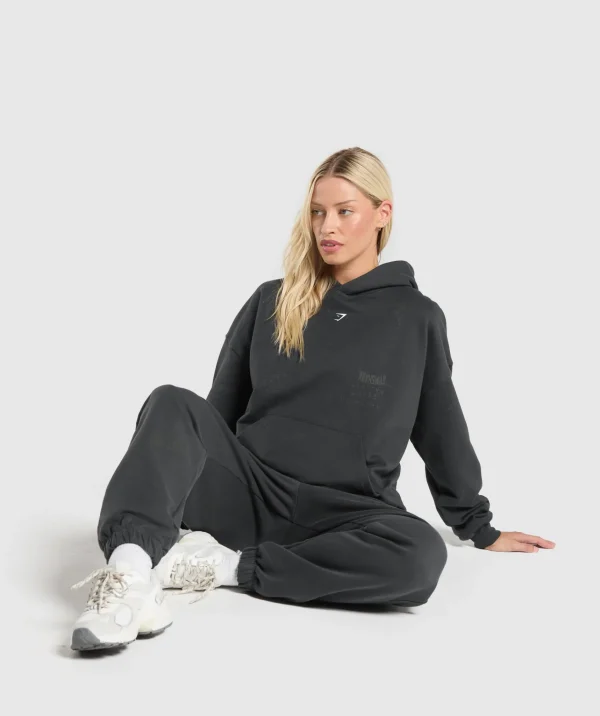 Gymshark Hoodies & Sweatshirts*Scribble Oversized Hoodie AsphaltGrey