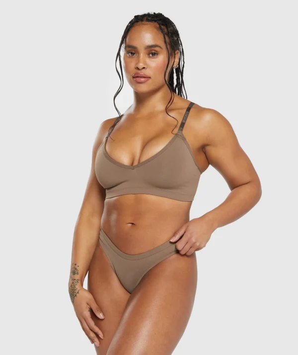 Gymshark Underwear & Basics | Women's Underwear*Seamless Dipped Front Thong SoulBrown