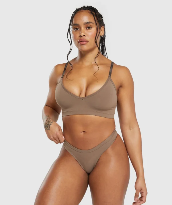 Gymshark Underwear & Basics | Women's Underwear*Seamless Dipped Front Thong SoulBrown