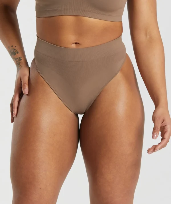 Gymshark Underwear & Basics | Women's Underwear*Seamless High Waisted Thong SoulBrown