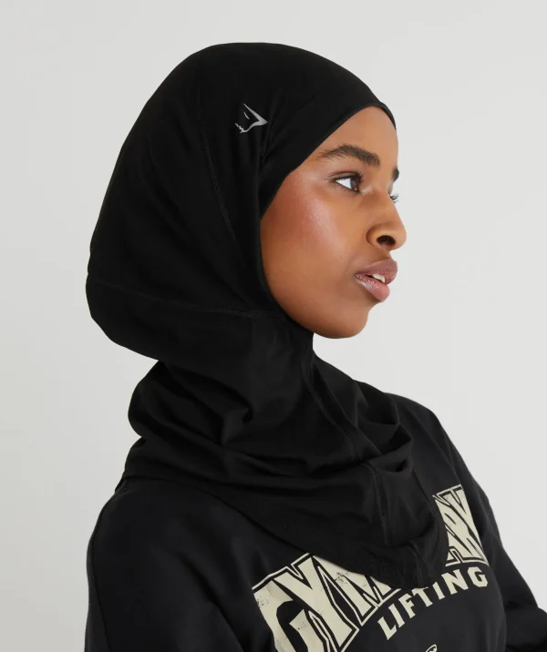 Gymshark Modest Workout Clothes & Hijabs*Seamless Hijab Black