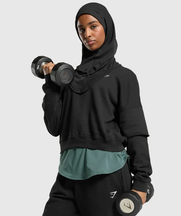 Gymshark Modest Workout Clothes & Hijabs*Seamless Hijab Black