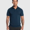 Gymshark T-shirts & Tops*Seamless Polo Shirt Navy