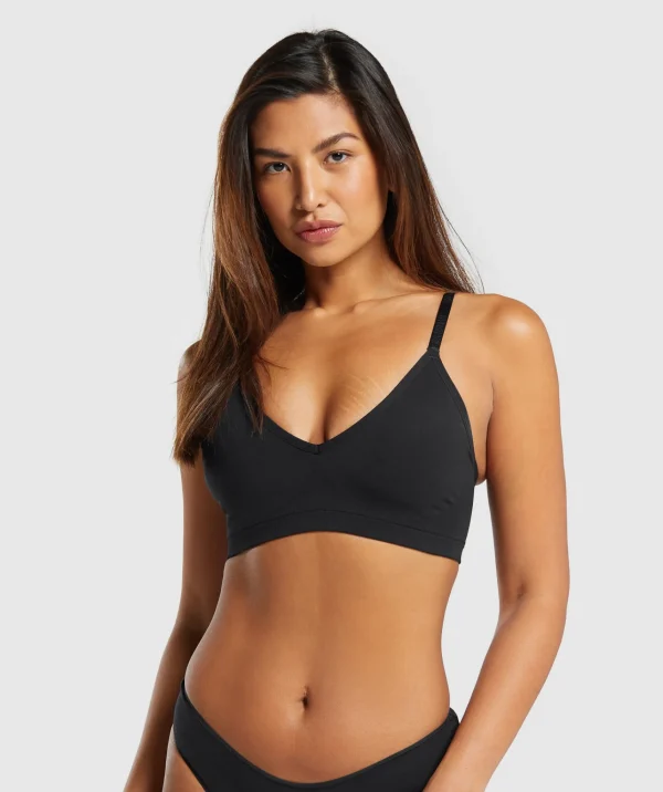 Gymshark Underwear & Basics | Women's Underwear*Seamless V Neck Bralette Black