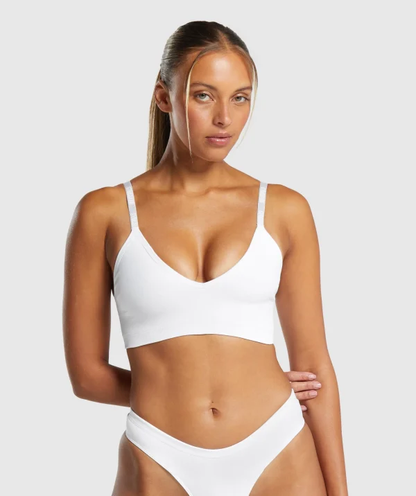 Gymshark Underwear & Basics | Women's Underwear*Seamless V Neck Bralette White