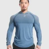 Gymshark Hoodies & Sweatshirts*Shadow Seamless Hoodie FadedBlue