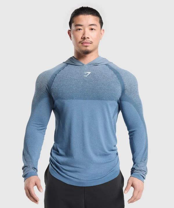 Gymshark Hoodies & Sweatshirts*Shadow Seamless Hoodie FadedBlue