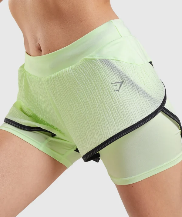 Gymshark Shorts*Speed 2 In 1 Short CucumberGreen