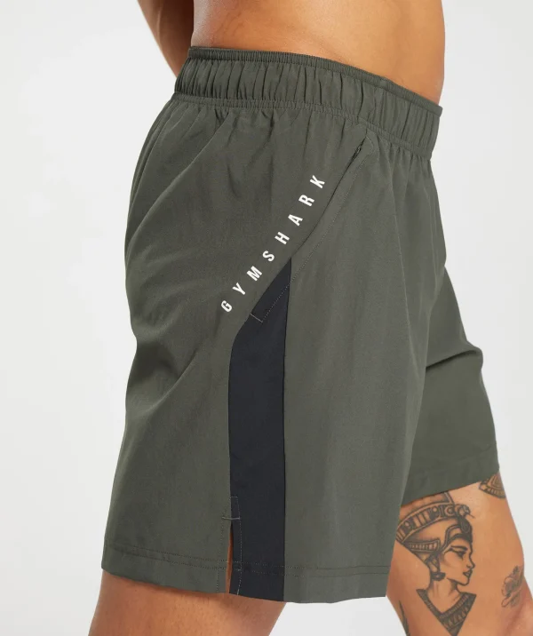 Gymshark Shorts*Sport 7" Shorts StrengthGreen/Black