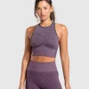 Gymshark Crop Tops | T-shirts & Tops*Sport Seamless Cropped Tank MagentaPurple/DollyPink