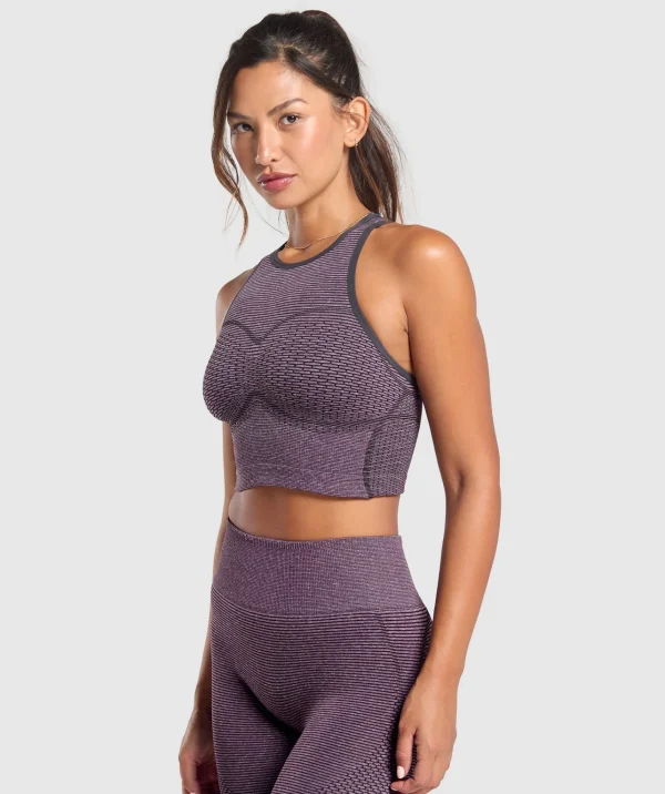 Gymshark Crop Tops | T-shirts & Tops*Sport Seamless Cropped Tank MagentaPurple/DollyPink