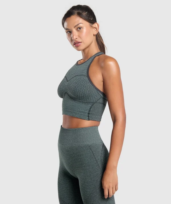 Gymshark Tank Tops | Crop Tops*Sport Seamless Cropped Tank VictoryGreen/DisciplineGreen