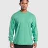 Gymshark T-shirts & Tops*Stacked Long Sleeve T-Shirt LagoonGreen