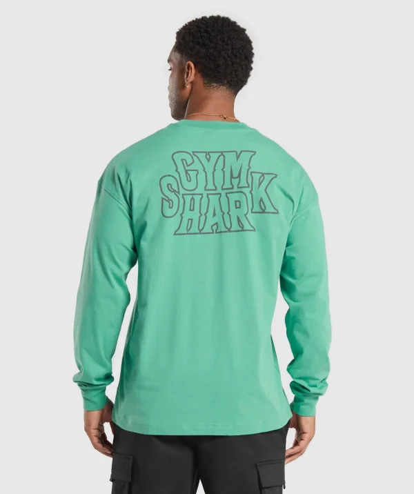 Gymshark T-shirts & Tops*Stacked Long Sleeve T-Shirt LagoonGreen