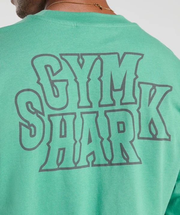 Gymshark T-shirts & Tops*Stacked Long Sleeve T-Shirt LagoonGreen