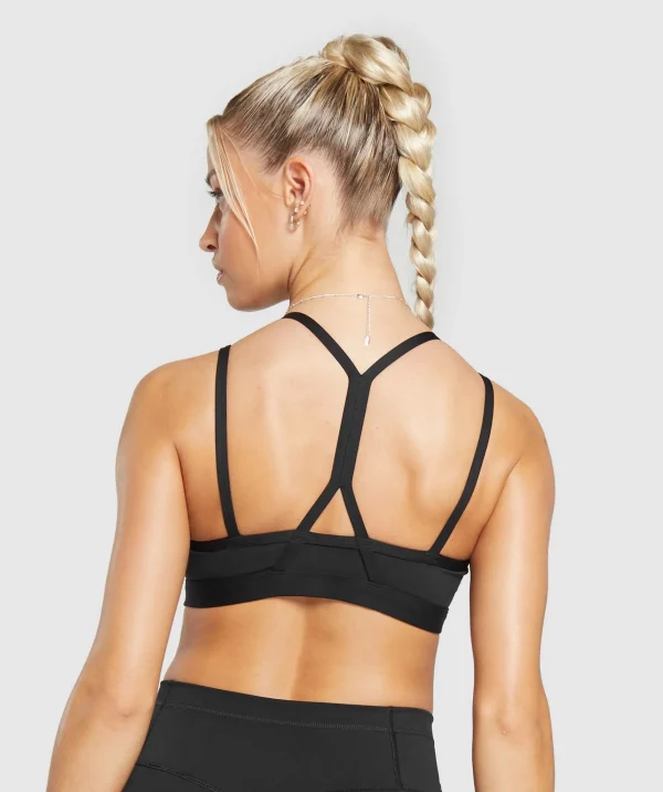 Gymshark Sports Bras*Strap Feature Sports Bra Black