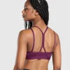 Gymshark Sports Bras*Strap Feature Sports Bra MagentaPurple