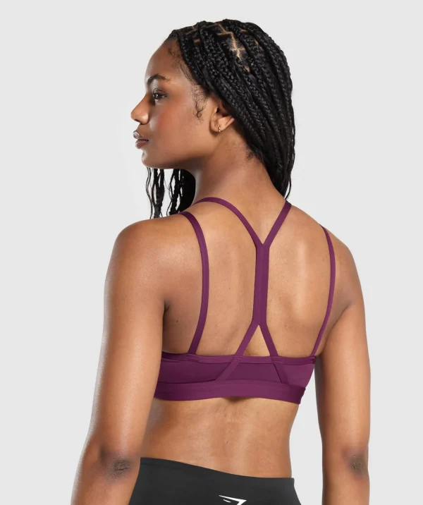 Gymshark Sports Bras*Strap Feature Sports Bra MagentaPurple