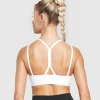 Gymshark Sports Bras*Strap Feature Sports Bra White