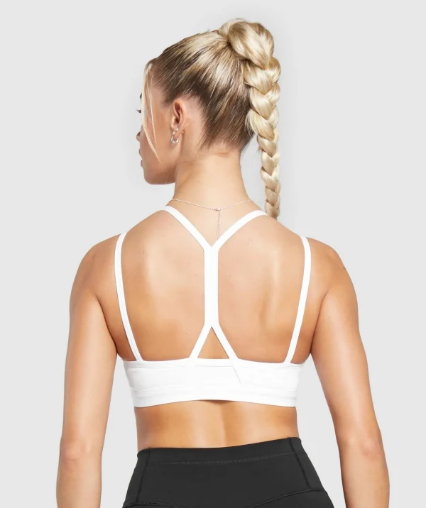 Gymshark Sports Bras*Strap Feature Sports Bra White