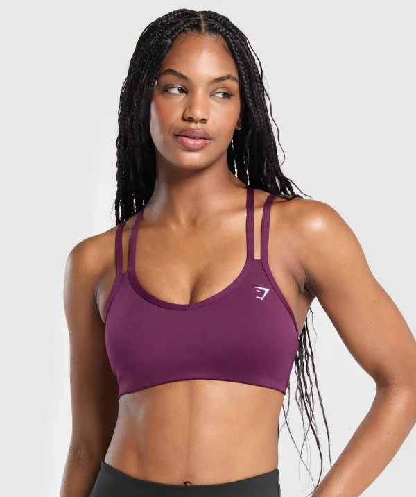 Gymshark Sports Bras*Strap Feature Sports Bra MagentaPurple