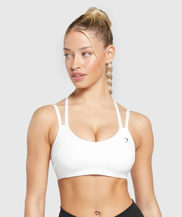 Gymshark Sports Bras*Strap Feature Sports Bra White